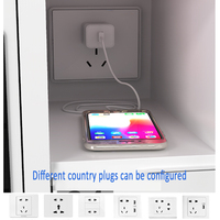 Armoire intelligente de stockage de téléphone en métal ajouter la fonction de charge avec le Cabinet intelligent de prise