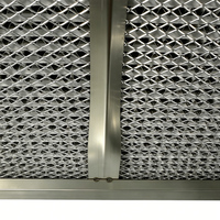 Filtre à air HEPA résistant à la chaleur, séparateur en aluminium, filtre en acier inoxydable pour système de cabine de peinture industrielle