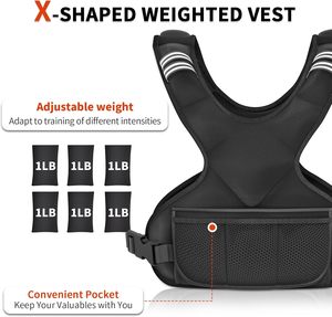 Có Thể Điều Chỉnh Trọng Lượng Cơ Thể Vest Tập Thể Dục Cho Cardio Và Sức Mạnh Đào Tạo Tập Luyện Chạy Bộ Tập Thể Dục Trọng Vest Cho Nam Giới Và Phụ Nữ - Product Image 5