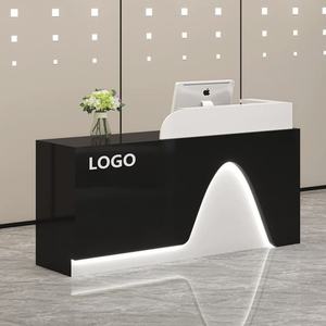 LE Retail Shop and Convenience Store Cash Reception Table Counter Cashier Normal Supermarket Reception Desk - Product Image 6