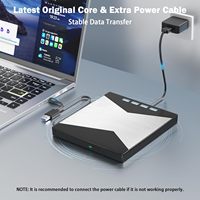 Grabador y Reproductor de Blu-Ray 4K Externo, Unidad UHD 4K, USB 3.0 Tipo-C, Grabador de BD UHD Portátil para PC/Mac con Puertos SD/TF