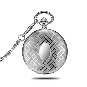 Reloj de Bolsillo Plateado de Alta Calidad con Movimiento Dorado, Estilo Moderno, Venta al por Mayor - Product Image 3