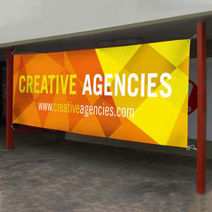 لافتة إعلانية خارجية من الفينيل <span class=keywords><strong>PVC</strong></span> بتصميم مخصص وطباعة رقمية للإعلانات الخارجية - Product Image 2