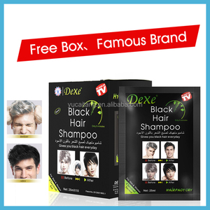 Shampoo colorant capillaire noir brillant DEXE, célèbre dans le monde entier, 25 ml * 10 sachets, emballage style sachet, logo de marque privée d'usine d'origine - Product Image 6