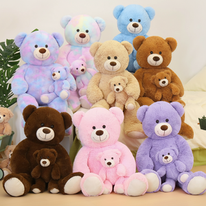 Juego <span class=keywords><strong>de</strong></span> Peluches <span class=keywords><strong>de</strong></span> Ositos <span class=keywords><strong>de</strong></span> Peluche Coloridos para Mamá y Bebé, Regalo <span class=keywords><strong>de</strong></span> <span class=keywords><strong>Amor</strong></span> para San Valentín, Aniversario, Cumpleaños, Navidad, Decoración <span class=keywords><strong>de</strong></span> Bodas - Product Image 1