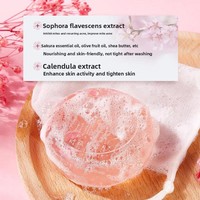 Savon solide blanchissant à l'acide kojique parfumé aux pétales de rose, savon artisanal aux huiles essentielles pour le visage et le corps, nettoyage en profondeur, vente en gros