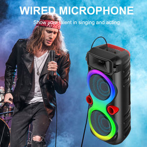 Altavoz SING-E ZQS8275 Mini para Exteriores con Micrófono Inalámbrico BT, Iluminación LED RGB, Subwoofer, para Fiestas y Bailes - Product Image 3