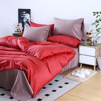 Parure de lit de luxe en coton percale satiné 100% coton, blanc, doux, 200 fils, pour hôtel 5 étoiles, comprenant une housse de couette et un drap.