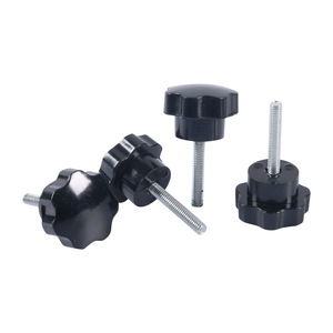 M4 Star Knob Screw With Split Lock Nut And <b>Washer</b> Set For Motorcycle - Product Image 3
