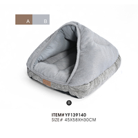 Gemütliches Chenille-Plüsch Hundebett Weich Warm Umweltfreundlich Einfarbig Modern Klassisch Kartonverpackung für den Innenbereich