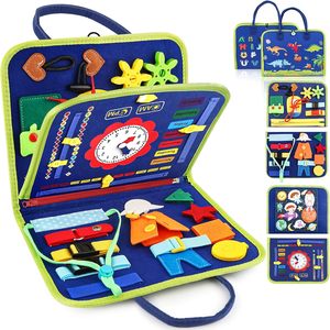 Tavola delle Attività per Bambini, Giochi Sensoriali Montessori per Ragazzi, Pannello Educativo per lo Sviluppo delle Abilità Motorie - Product Image 2