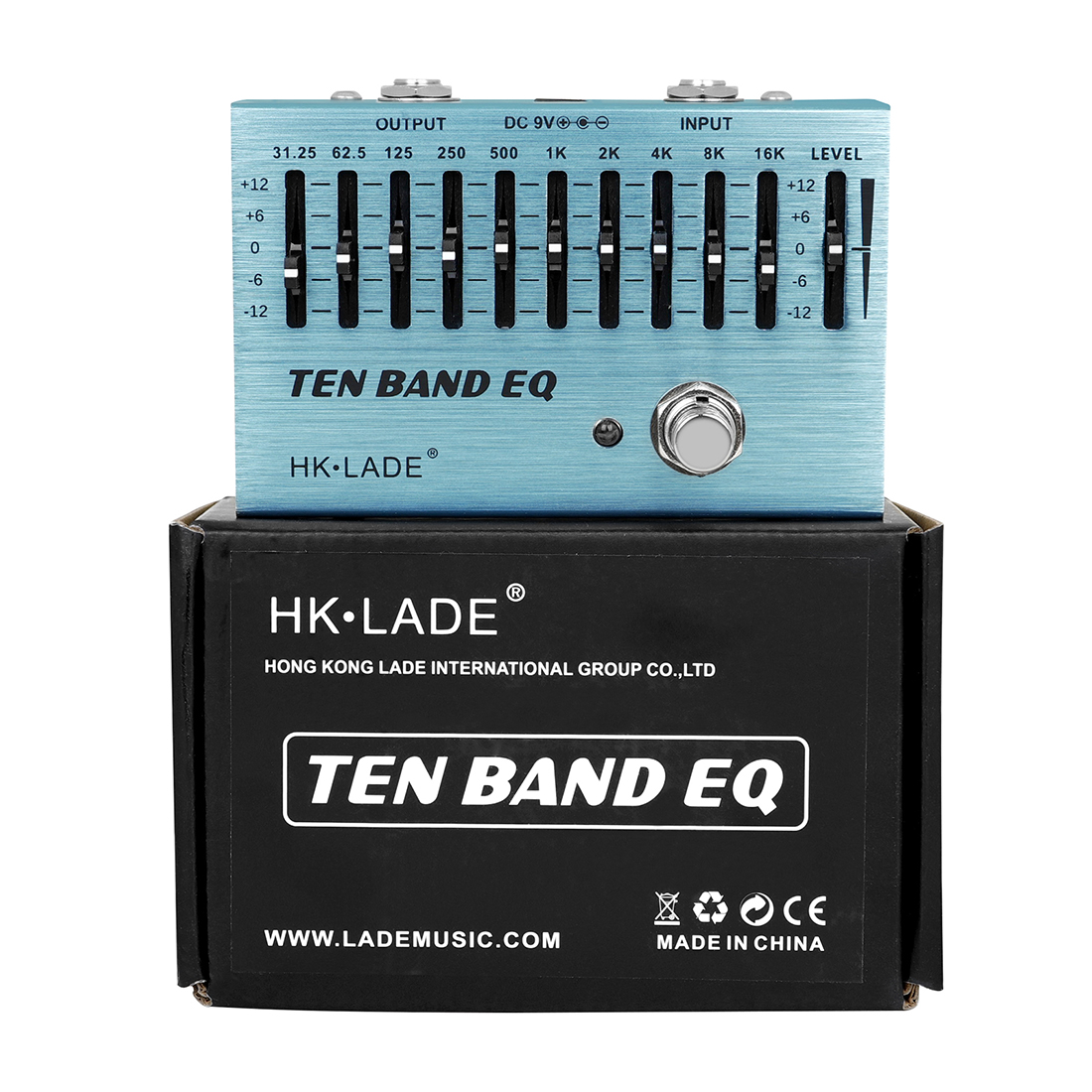 HK LADE 10 Band EQ Volume Control Effect Pedal for Guitar & Bass