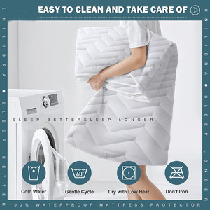 Housse adaptée aux punaises <span class=keywords><strong>de</strong></span> <span class=keywords><strong>lit</strong></span> naturelles OEM Protège-matelas matelassé imperméable avec jupe - Product Image 5