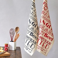 Serviette à main gaufrée de haute qualité et ensemble de torchons doux 100% coton lin couleur unie chiffon de nettoyage de cuisine absorber durable