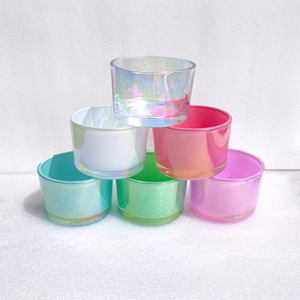 ขวดแก้วใส่เทียนหอมขนาด 4 ออนซ์ แบบกำหนดเองได้ ดีไซน์หรูหรา สีสันสวยงาม - Product Image 1