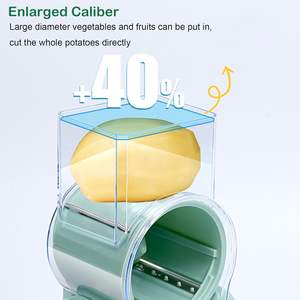 Râpe <span class=keywords><strong>à</strong></span> fromage rotative avec poignée Râpe <span class=keywords><strong>à</strong></span> <span class=keywords><strong>manivelle</strong></span> Broyeur multifonction 3 en 1 Trancheuse <span class=keywords><strong>à</strong></span> <span class=keywords><strong>mandoline</strong></span> ronde Râpe <span class=keywords><strong>à</strong></span> aliments Broyeur - Product Image 4