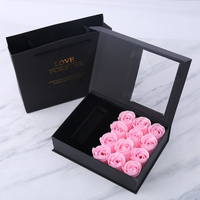 Kotak Hadiah Kreatif Ornamen Kalung Lipstik, Kotak Hadiah Bunga Sabun Hadiah Hari Valentine Bunga Mawar