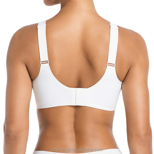 Reggiseno Bralette Sottile <span class=keywords><strong>Senza</strong></span> <span class=keywords><strong>Ferretto</strong></span> Push-Up da Donna con Pannello in Rete, Comodo e Contenitivo, Stile T-Shirt, <span class=keywords><strong>Senza</strong></span> Cuciture, per Uso Quotidiano - Product Image 2