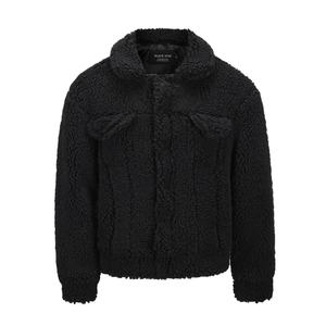 Chaqueta de lana de cachemira de moda de invierno al por mayor para hombre, con cuello vuelto, teñida, con logotipo personalizado, estilo urbano. - Product Image 3