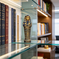 Petite statue du sarcophage de Toutankhamon, figurine de momie de tombe égyptienne ancienne, objet décoratif en résine pour étagère, bureau, maison