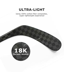 Bâton de hockey 175 cm 389 g Flex70 P92 à point de rappel moyen 100 % fibre de carbone avec surface tissée 18K pour le hockey sur gazon et sur glace - Product Image 5