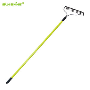 SUNSHINE 14 dents jardin pelouse feuille jardin agricole ferme plantes acier arc râteau - Product Image 4