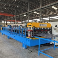 Máquina perfiladora de paneles metálicos para techos de tejas esmaltadas con desbobinador hidráulico controlado por PLC BSY, motor, bomba, rodamientos y engranajes