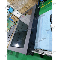 Kiosque publicitaire LCD HUSHIDA personnalisable de 32 à 50 pouces, téléviseur extérieur haute luminosité 2500 nits, IP65, lisible en plein soleil, pour centres commerciaux
