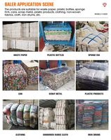 Presse de recyclage des déchets industriels, système contrôlé par PLC, compression haute précision pour papier, plastique, canettes, hydraulique verticale
