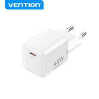 Chargeur rapide USB-C GaN Vention, chargeur de téléphone, vente en gros, chargeur mural USB 45W