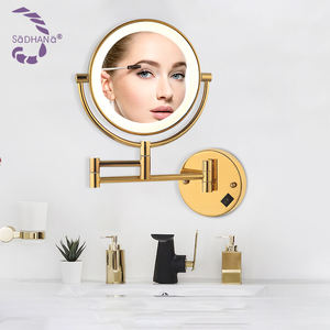 Miroir de maquillage moderne personnalisé en usine avec lumières petit rond encadré <span class=keywords><strong>douche</strong></span> sans buée miroir mural suspendu pour la décoration intérieure - Product Image 6