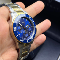 Jam Tangan Pria Grosir MS Diver Dua Warna Biru Bezel Putar Tahan Air Sport Stylish Quartz Chronograph