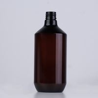 Bouteille en plastique de 800 ml de qualité alimentaire pour shampoing et après-shampoing, avec pompe pulvérisatrice de type pression, en PET, pour lotion, impression sérigraphique, vente en gros