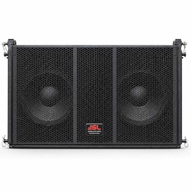 JSL Professional Dual 12 Inch Line Array Subwoofer 550W RMS 2400W Peak 8 Ohm Passive Audio Speaker Plywood Shell Model LA-6212B