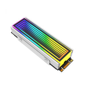 ARGB 5V 3Pin <span class=keywords><strong>M</strong></span>.<span class=keywords><strong>2</strong></span>固态硬盘散热器冷却器2280铝固态硬盘散热器风扇和冷却产品 - Product Image 2