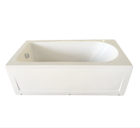 Baignoire autoportante en acrylique à double paroi, design simple, petite et portable, pour intérieur, qualité supérieure, directement de l'usine