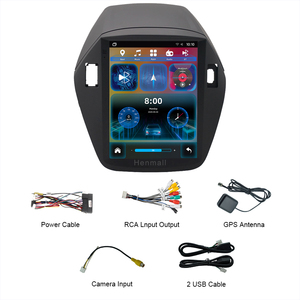 Radio Universal de 9.7 Pulgadas con 4 Núcleos, GPS, Amplificador, Carplay, Android Auto, Reproductor de <span class=keywords><strong>DVD</strong></span> para Hyundai IX35 2015 - Product Image 4