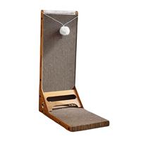 Grattoir pour chat en papier ondulé réglable, remplaçant le carton, planche à gratter murale, boîte à gratter pour animaux de compagnie, vente en gros, bois jaune