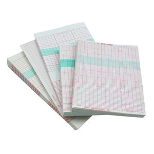 Papier thermique médical à grille rouge pour enregistrement de CTG, ECG, électrocardiogramme, papier ECG, 90 mm x 70 mm - Product Image 1