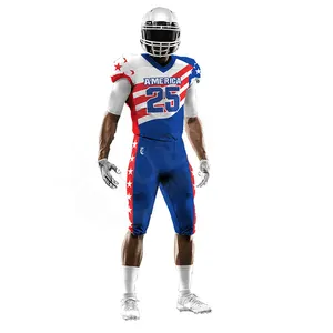 Ensemble de vêtements de rugby avec logo imprimé personnalisé, uniforme de football américain à séchage rapide
