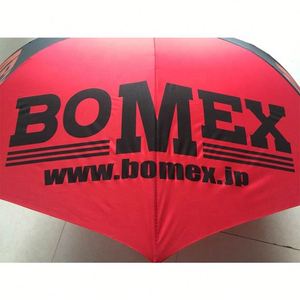 Paraguas de Golf Grande de Doble Toldo Recto 190T con Logotipo Personalizado Impreso en Serigrafía, Apertura Automática - Negro Rojo Gris Promoción - Product Image 5