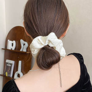 أزياء بلينغ الشعر الفرقة النساء الفتيات مربع بطاقة ورقية التعبئة الماس حجر الراين الساتان سكرونشي للشعر - Product Image 4