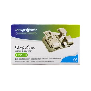Fornitura di fabbrica staffa <span class=keywords><strong>CNC</strong></span> ortodontico Mini metallo staffe Roth 022 con 3.4.5 gancio - Product Image 3