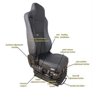 Asiento de conductor de camión Scania Isri 6860870 Nts, asiento deportivo de suspensión neumática de lujo, 3 cinturones de seguridad para autobuses de conductor de camión scania volvo - Product Image 2