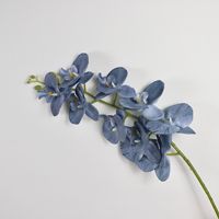 Orchidée papillon artificielle en soie faite à la main de haute qualité pour la décoration de la maison, des vases, des arrangements floraux de mariage, vente en gros