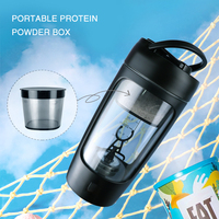 Bouteille Shaker Portable Automatique 650 ml en Plastique pour Jus Frais, Café et Eau, avec Logo Personnalisé – Idéale pour l'Entraînement