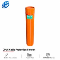 Conduit de câblage CPVC pour enterrage direct souterrain, pour la protection des câbles électriques haute tension