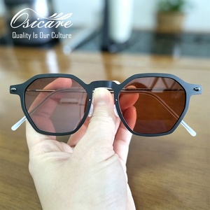 Gafas de Sol Polarizadas de <span class=keywords><strong>Marca</strong></span> de Lujo, Personalizadas, con Montura de Titanio, para Hombre, Diseño de Diseñador - Product Image 1