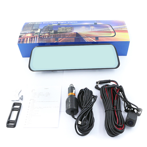 Kamera Dash Cam Cermin Mobil Terbaik 1080P 10 inci Full HD Layar Sentuh DVR Mobil Lensa Ganda Pandangan Belakang Penglihatan Malam Kamera DVR Mobil - Product Image 6