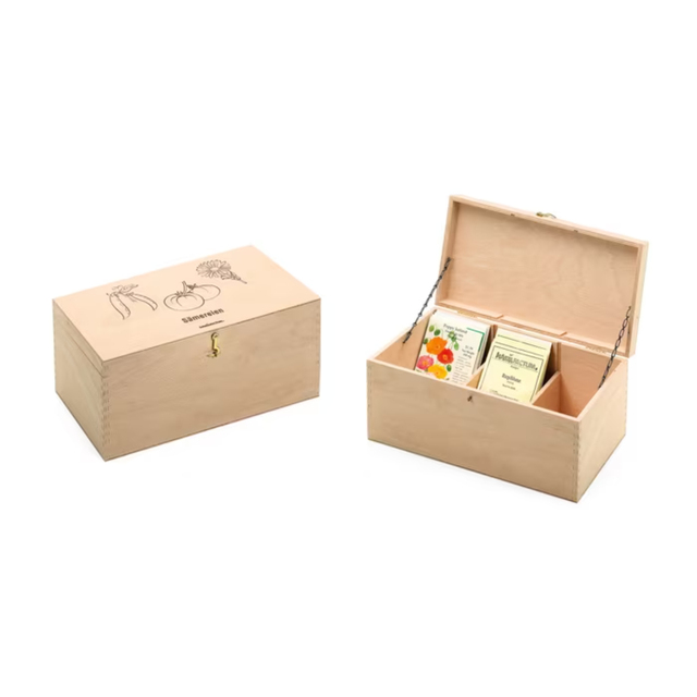 Manufactum Modern Style Wooden Cassette Organizer-Box for Handcrafted From Wood